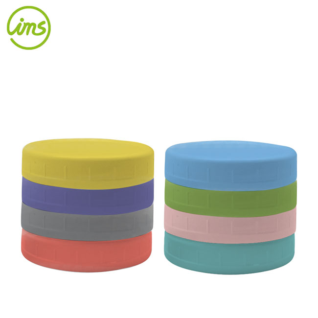 ensemble de 8 couvercles colorés de 3,62' pour pot à large ouverture